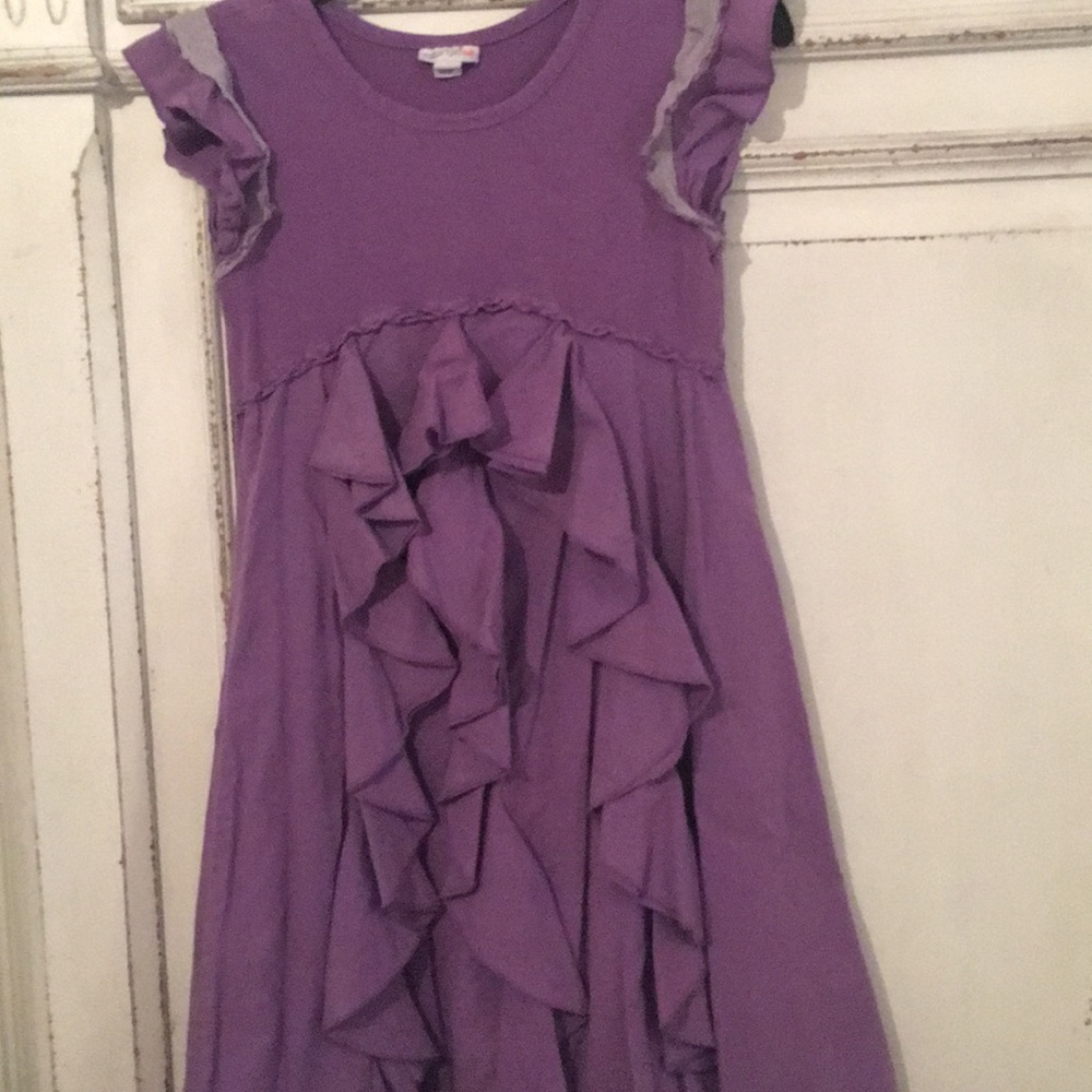 Purple cotton dress